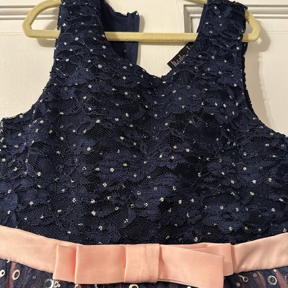 Navy blue and light pink ombre formal dress - Picture 4 of 6